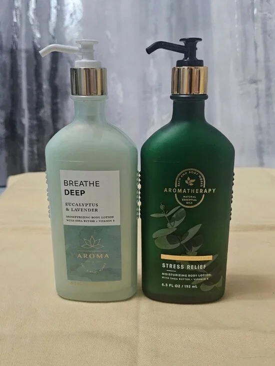 BBW Aromatherapy Set Eucalyptus Spearmint Stress Relief & Eucalyptus Lavender - Picture 2 of 3